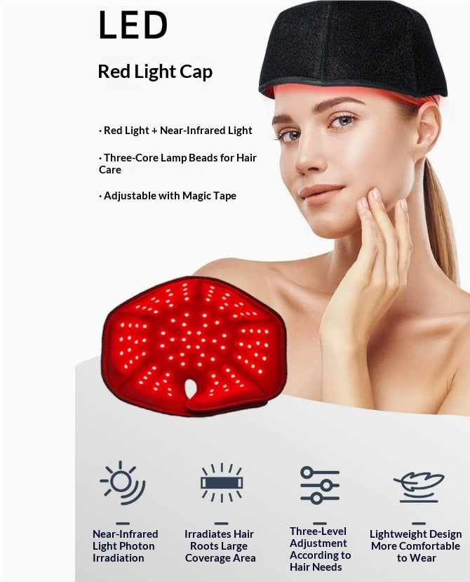 LED Red Light Hairgrowth Cap Infrared
